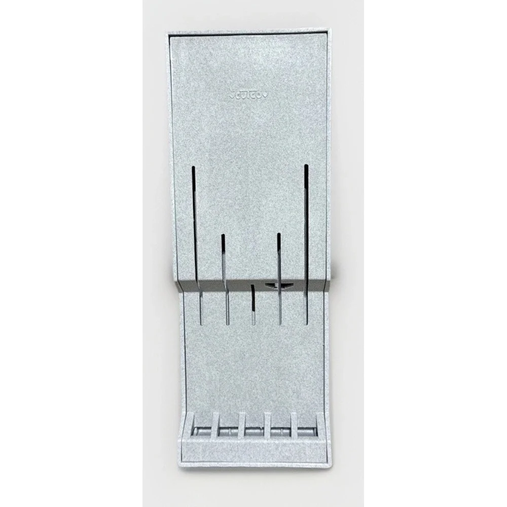 Cutco Knife Storage Block‎ For Drawer Or Wall #1742 5 Slots Gray Made USA 17x6